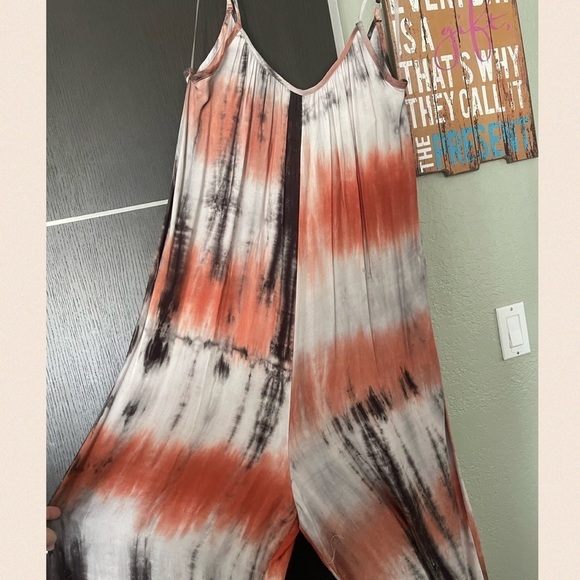 Sunset 🌅 Tie Die Jumpsuit - Picture 3 of 7